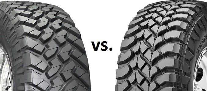 All-terrain vs mud tires