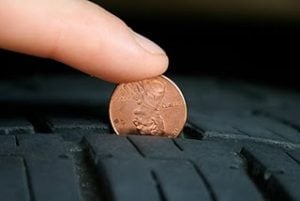 The tire condition penny test