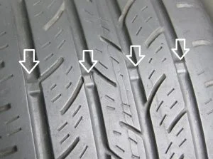 Tire Tread Percentage Chart