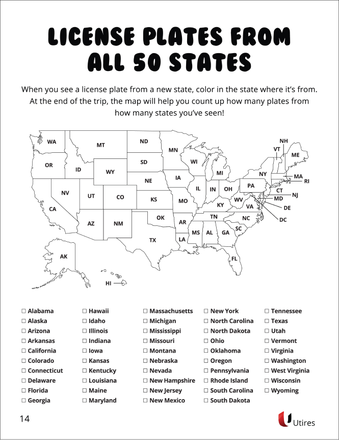 License Plates from All 50 States