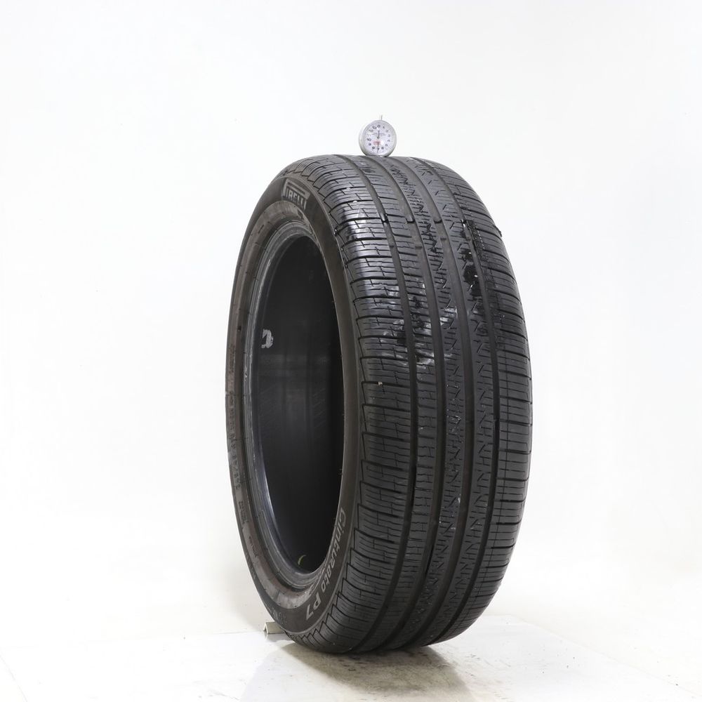 Set of (4) Used 245/45R18 Pirelli Cinturato P7 MOE Run Flat 100H - 7/32 - Image 1