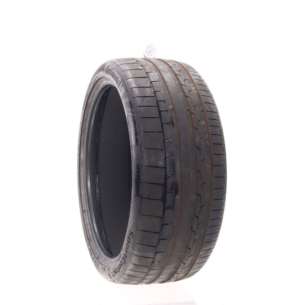 Set of (4) Used 285/35R23 Continental SportContact 6 R01 ContiSilent 107Y - 9/32 - Image 1