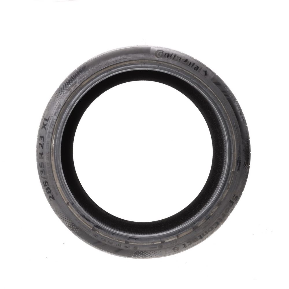 Set of (4) Used 285/35R23 Continental SportContact 6 R01 ContiSilent 107Y - 9/32 - Image 3