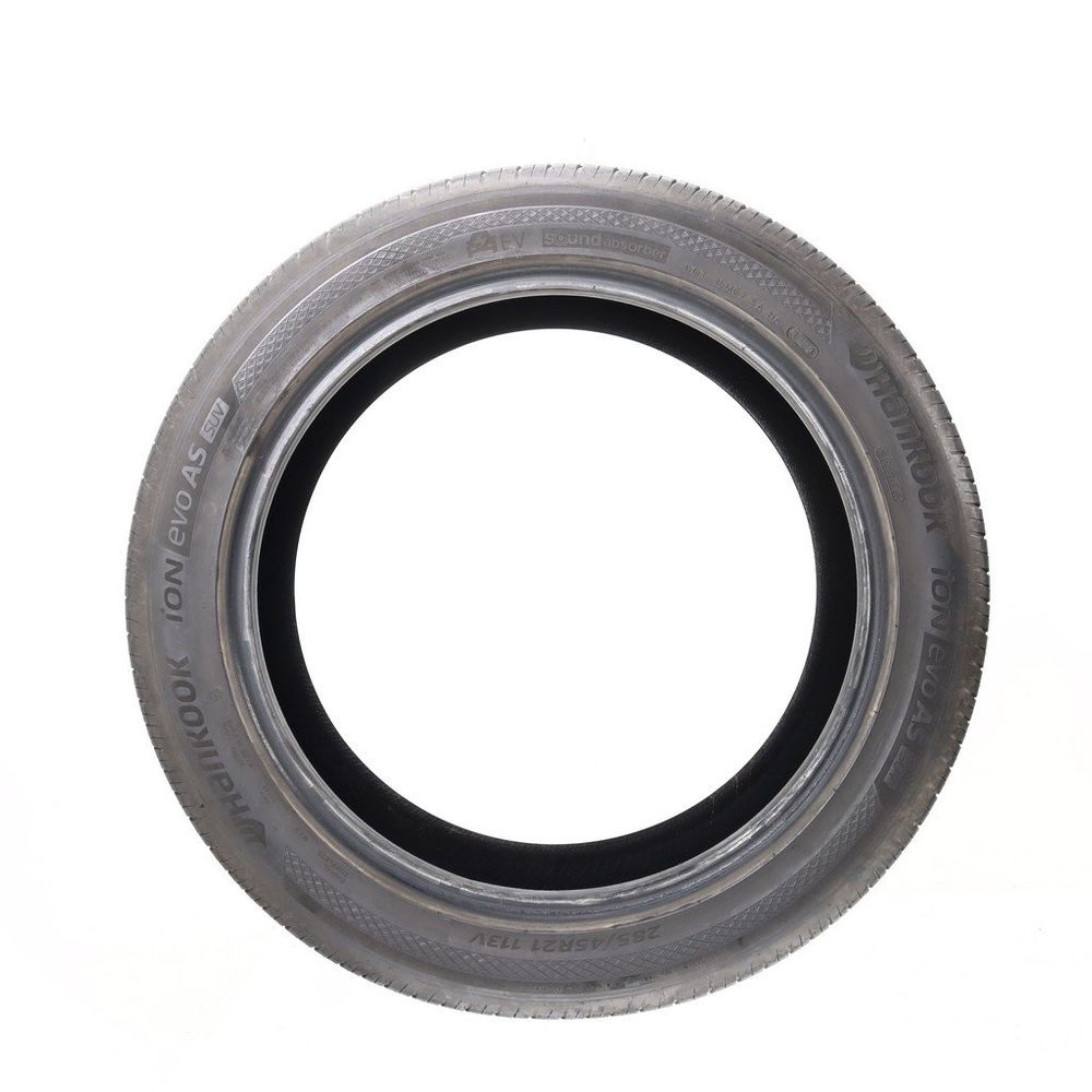 Set of (4) Used 285/45R21 Hankook iON evo AS SUV Sound Absorber EV 113V - 7-8/32 - Image 3