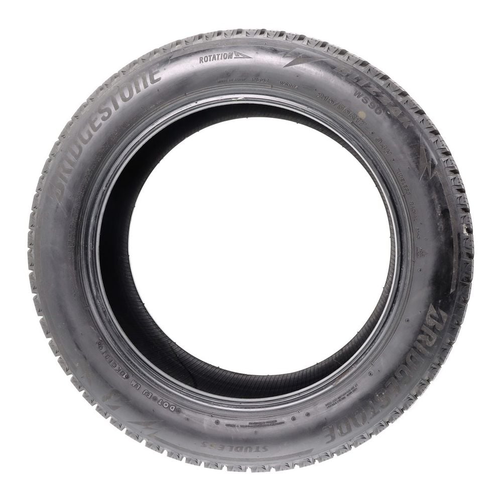 Set of (2) Used 215/55R17 Bridgestone Blizzak WS90 Studless 94H - 10-11.5/32 - Image 3