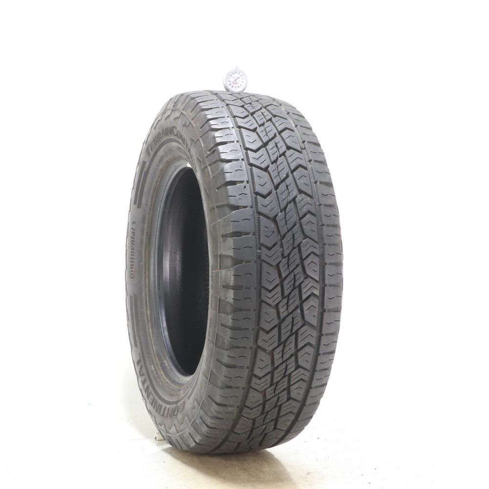 Set of (2) Used 255/65R17 Continental TerrainContact AT 110S - 8-9.5/32 - Image 1