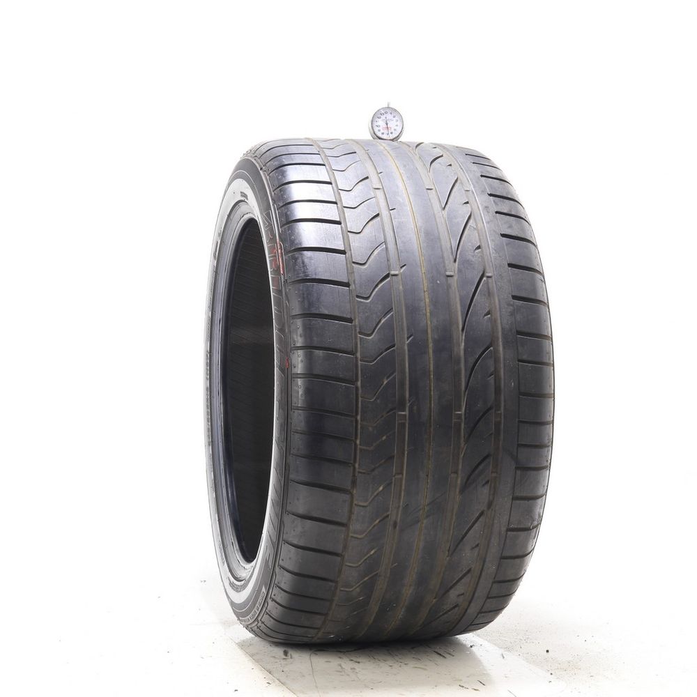 Set of (2) Used 345/35ZR19 Bridgestone Potenza RE050A Scuderia 110Y - 6.5-7.5/32 - Image 1