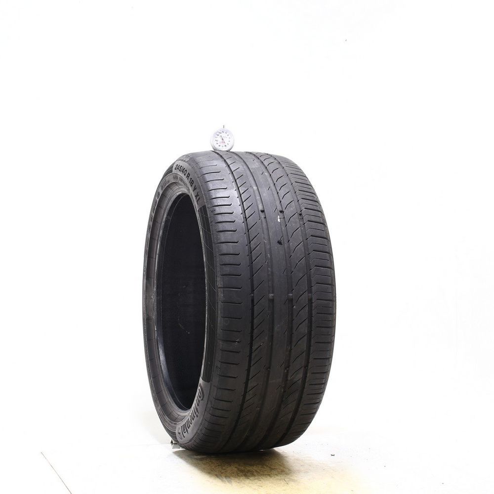 Used 245/40R18 Continental ContiSportContact 5 AO 97Y - 5.5/32 - Image 1