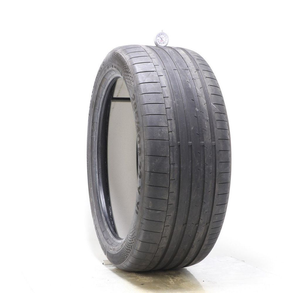 Used 285/40R22 Continental SportContact 6 AO ContiSilent 110Y - 5.5/32 - Image 1