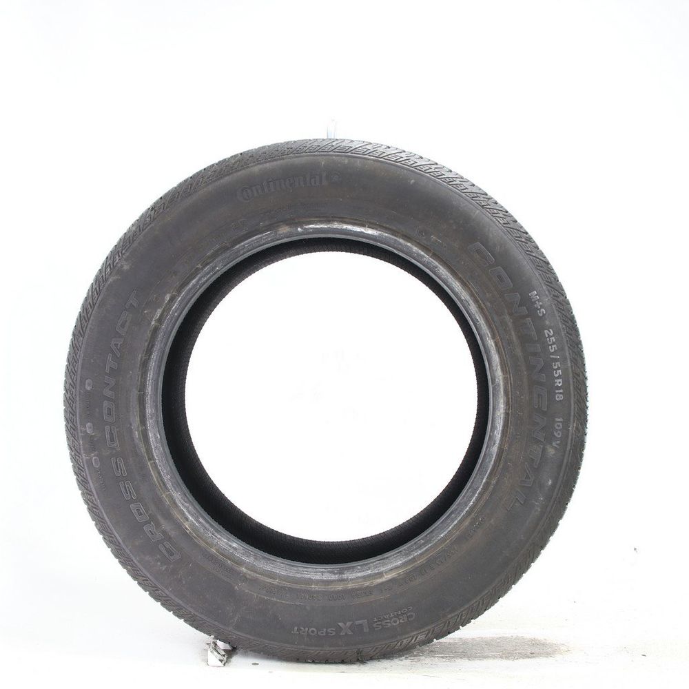 Set of (2) Used P 255/55R18 Continental CrossContact LX Sport NO 109V - 8-9/32 - Image 3
