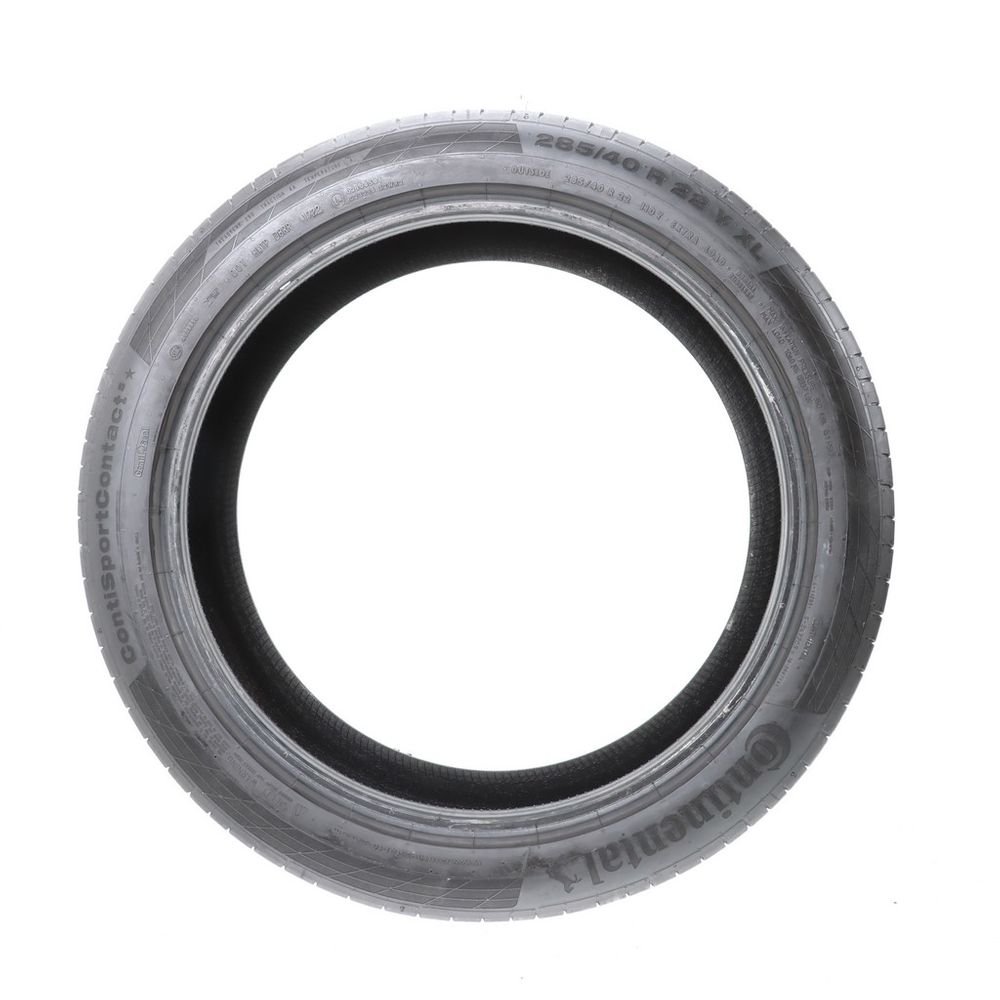 Set of (4) Used 285/40R22 Continental ContiSportContact 5 ContiSeal 110Y - 5.5-6/32 - Image 6