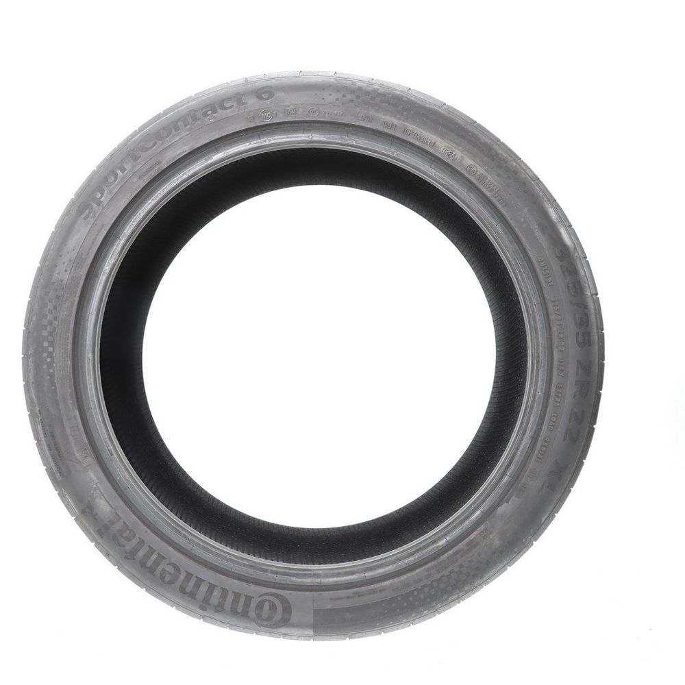 Set of (2) Used 325/35ZR22 Continental SportContact 6 MO1 114Y - 6.5-8/32 - Image 6