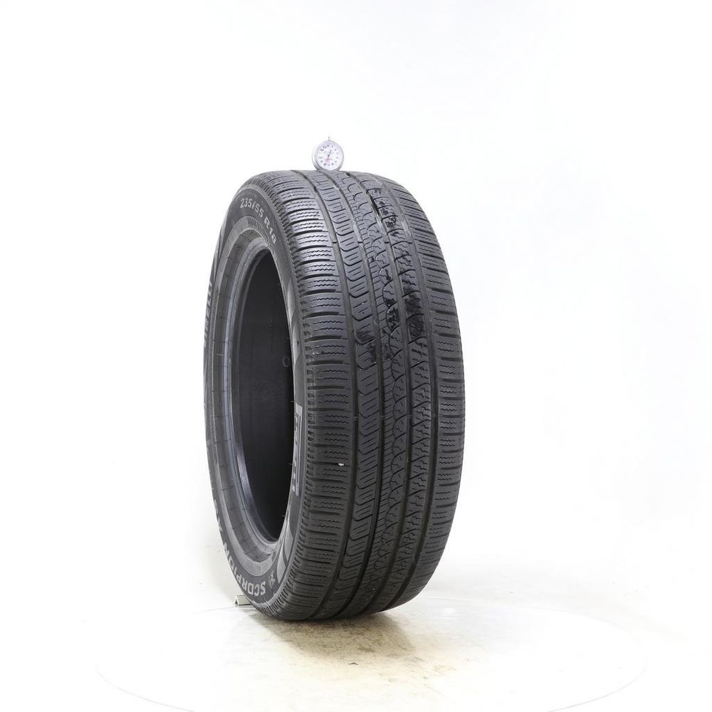 Set of (2) Used 235/55R18 Pirelli Scorpion AS Plus 3 104V - 7.5-8.5/32 - Image 1