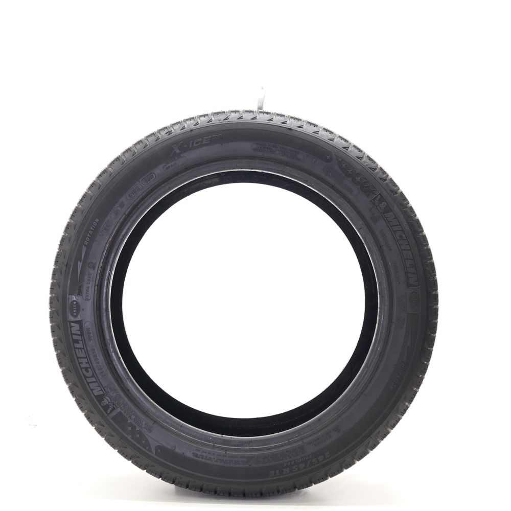 Set of (2) Used 245/45R18 Michelin X-Ice Xi3 100H - 9-9.5/32 - Image 3