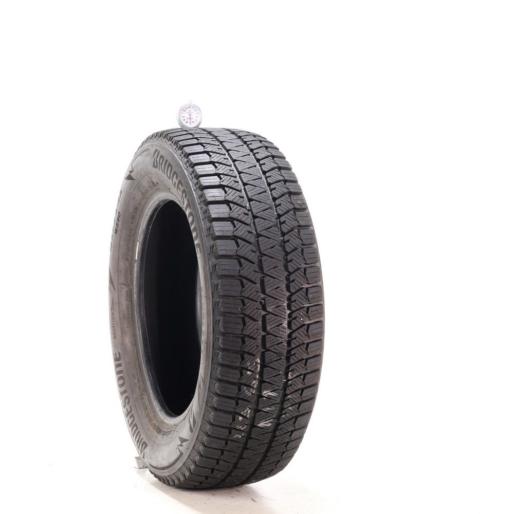 Set of (2) Used 225/65R17 Bridgestone Blizzak WS90 Studless 102H - 7/32 - Image 1