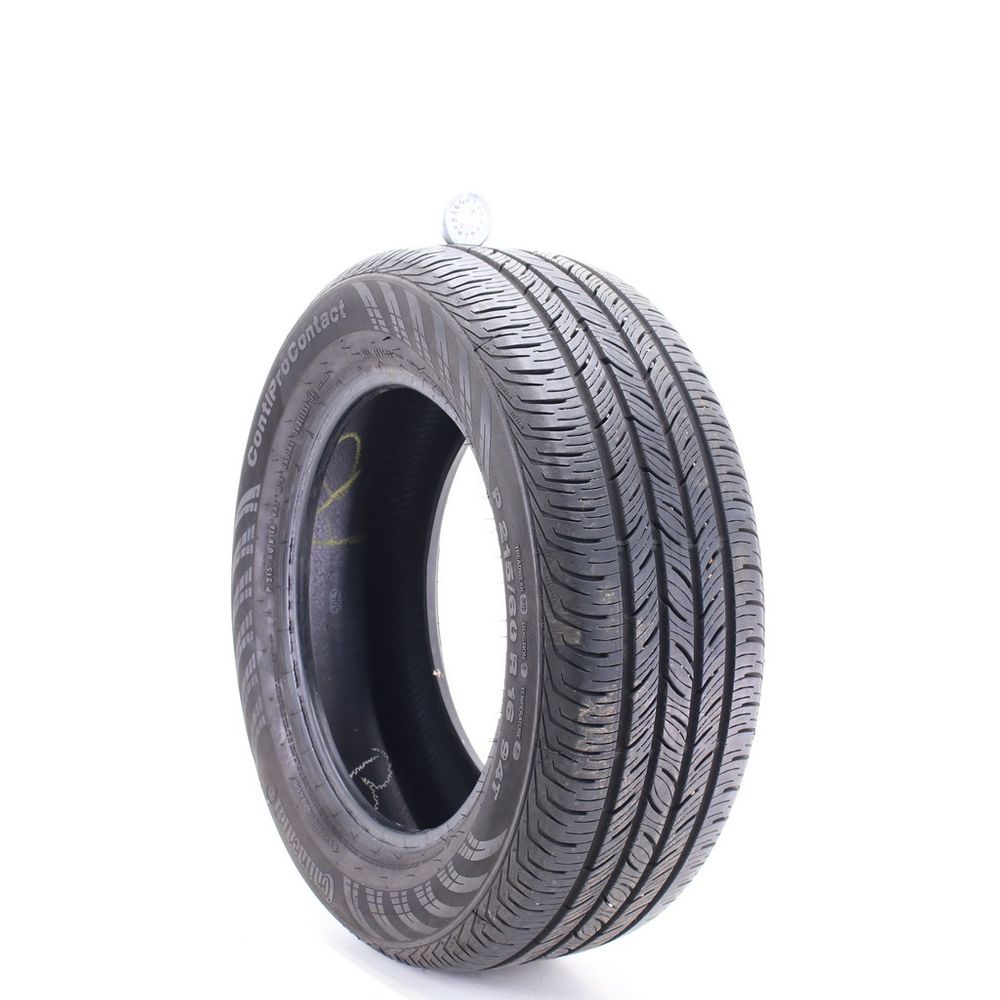 Set of (2) Used 215/60R16 Continental ContiProContact 94T - 8.5-9/32 - Image 1