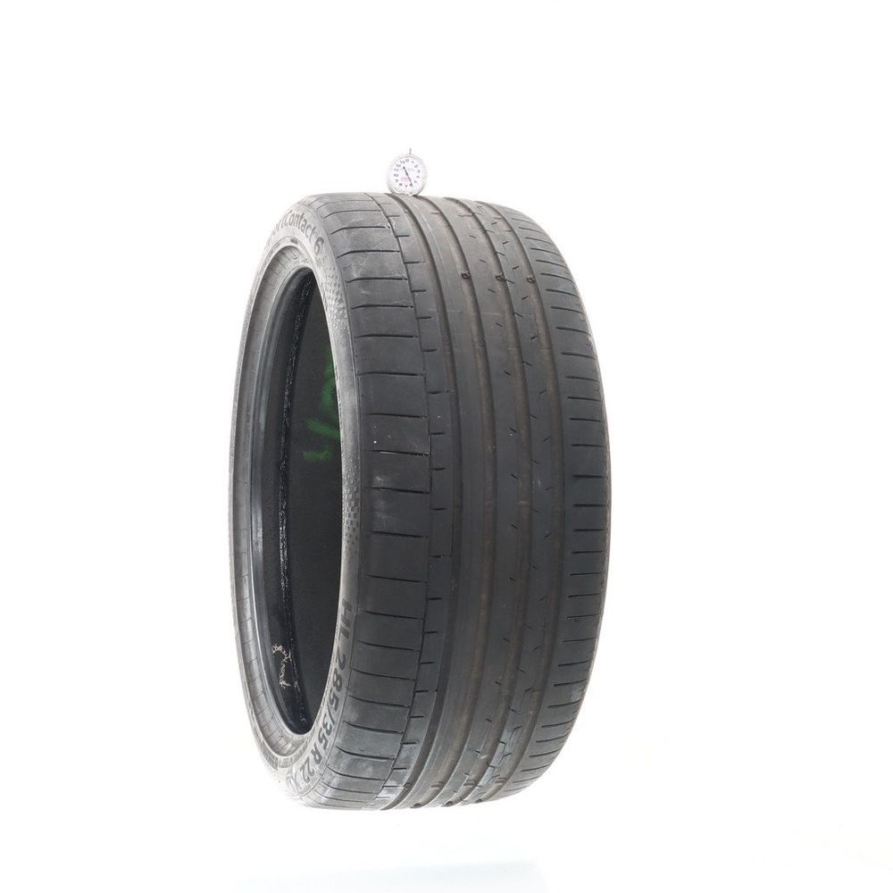 Used 285/35R22 Continental SportContact 6 AO1 ContiSilent 109Y - 5.5/32 - Image 1