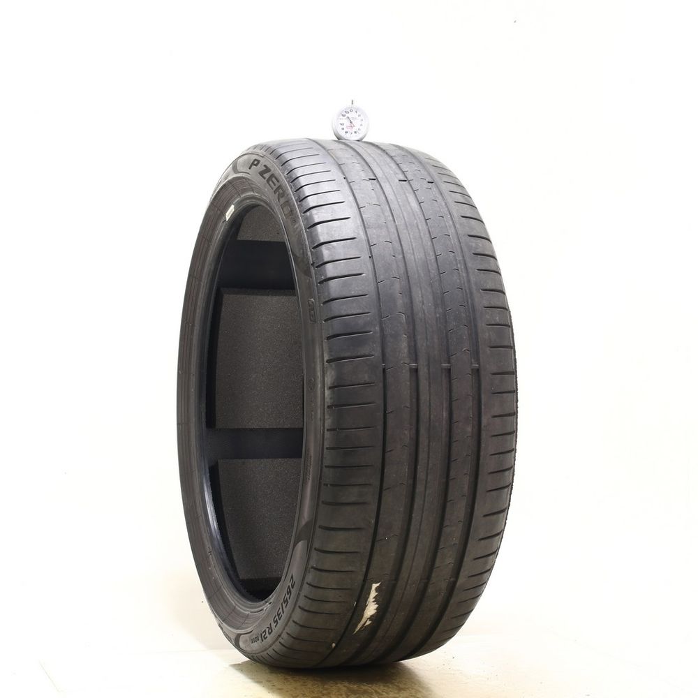 Set of (4) Used 265/35R21 Pirelli P Zero PZ4 AO PNCS 101Y - 5-5.5/32 - Image 4