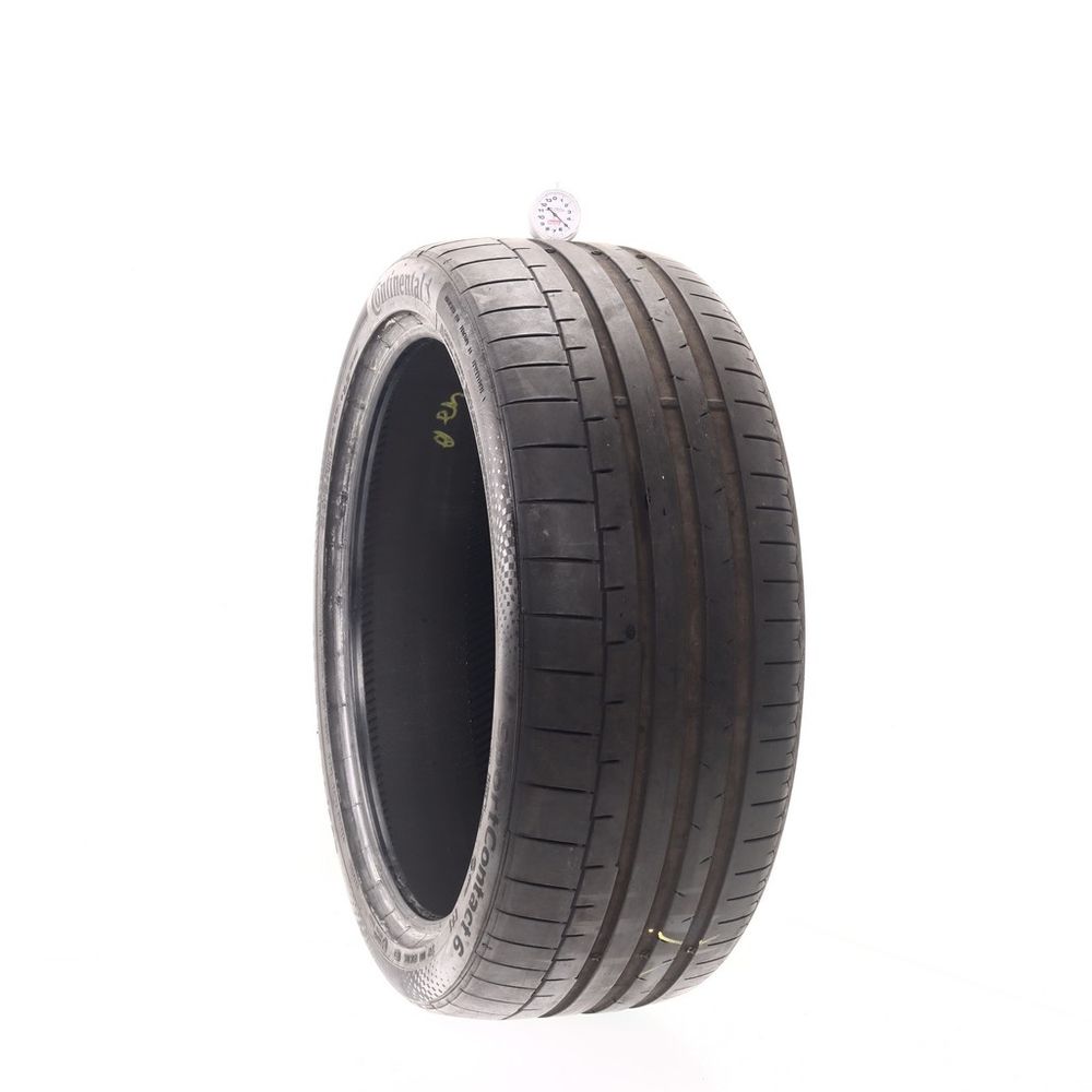 Set of (4) Used 255/40ZR21 Continental SportContact 6 R01 102Y - 4.5-5/32 - Image 4