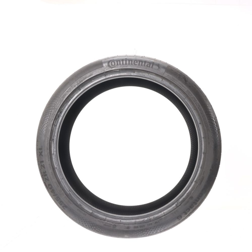 Set of (4) Used 255/40ZR21 Continental SportContact 6 R01 102Y - 4.5-5/32 - Image 6