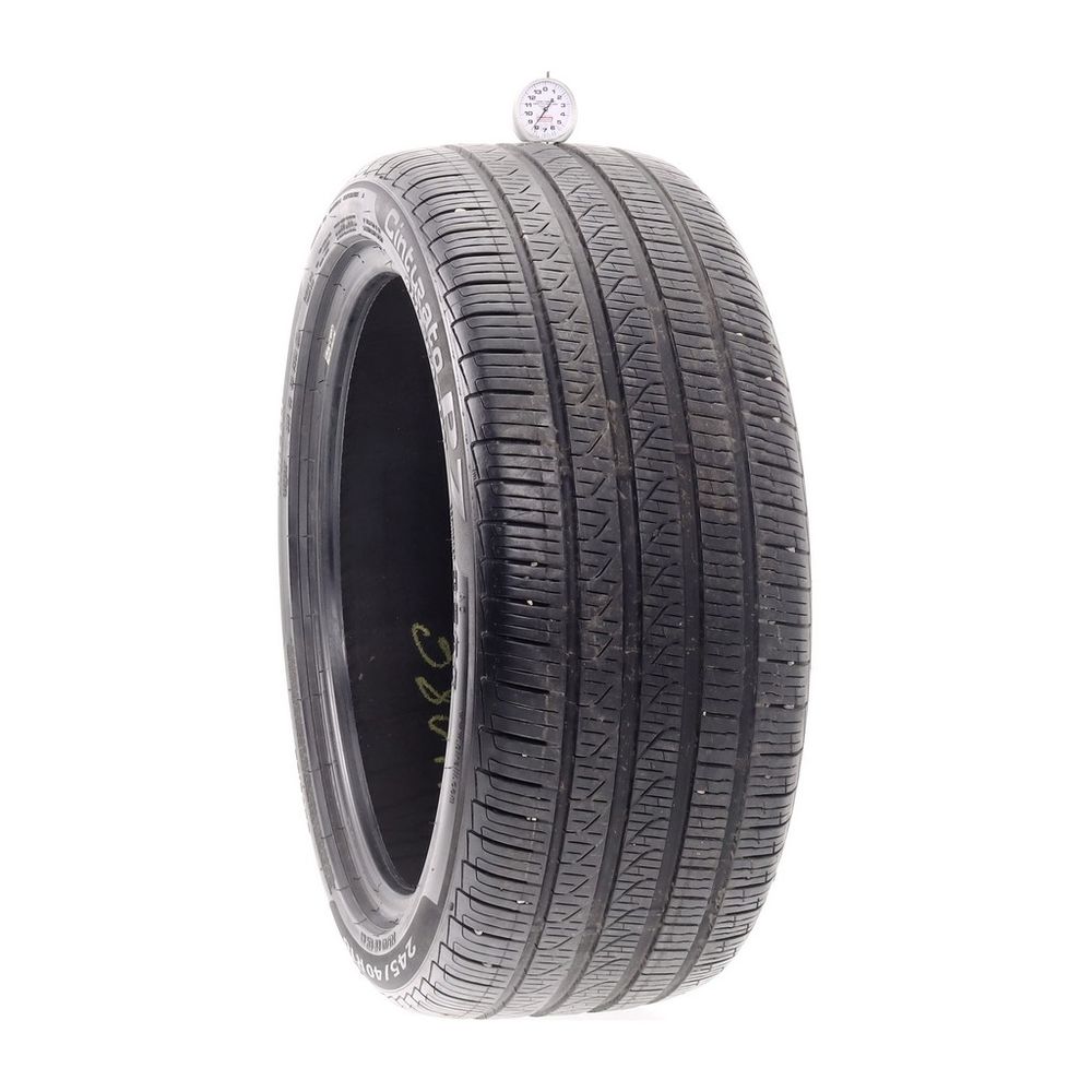 Set of (2) Used 245/40R18 Pirelli Cinturato P7 AO 93H - 7.5-8/32 - Image 4