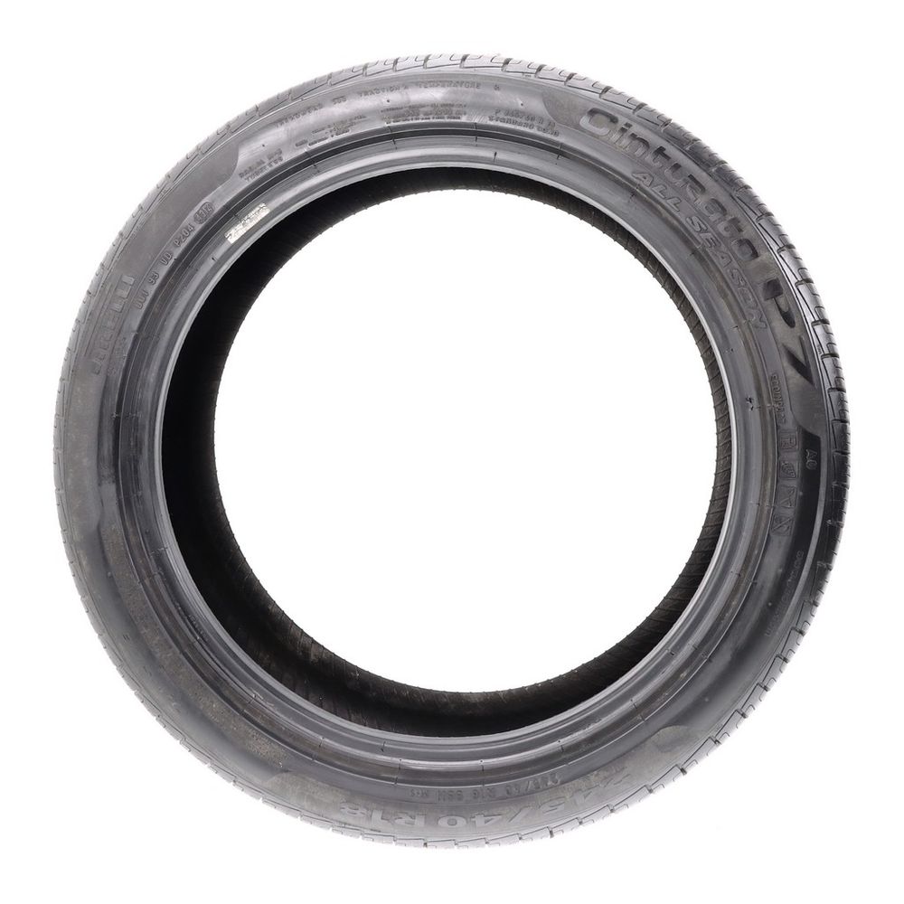 Set of (2) Used 245/40R18 Pirelli Cinturato P7 AO 93H - 7.5-8/32 - Image 6