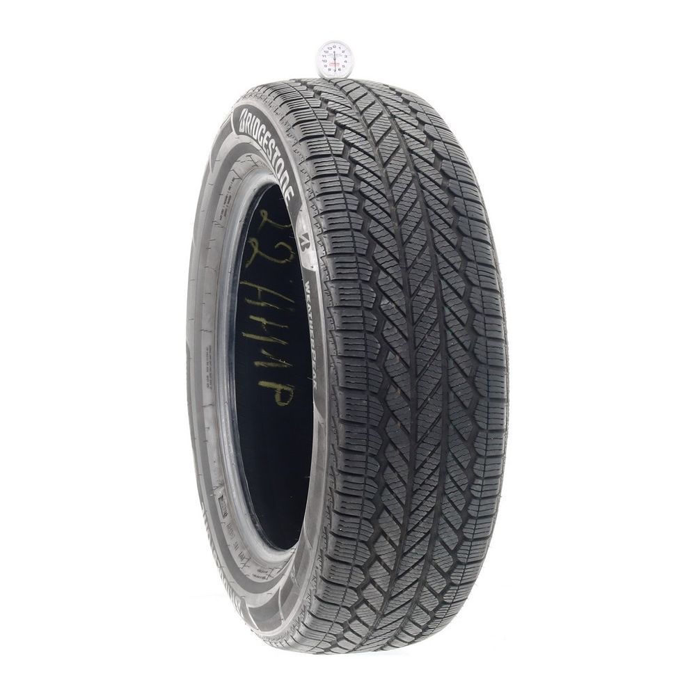 Set of (2) Used 225/60R18 Bridgestone WeatherPeak 100H - 7/32 - Image 1