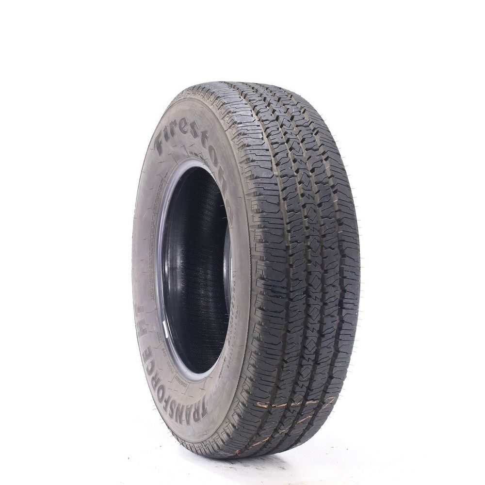 Set of (4) Driven Once LT 245/75R17 Firestone Transforce HT 121/118R E - 12-13/32 - Image 1