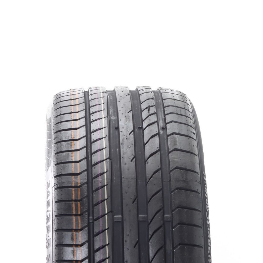 Set of (4) New 245/35R21 Continental ContiSportContact 5 ContiSilent 96W - 9.5/32 - Image 2