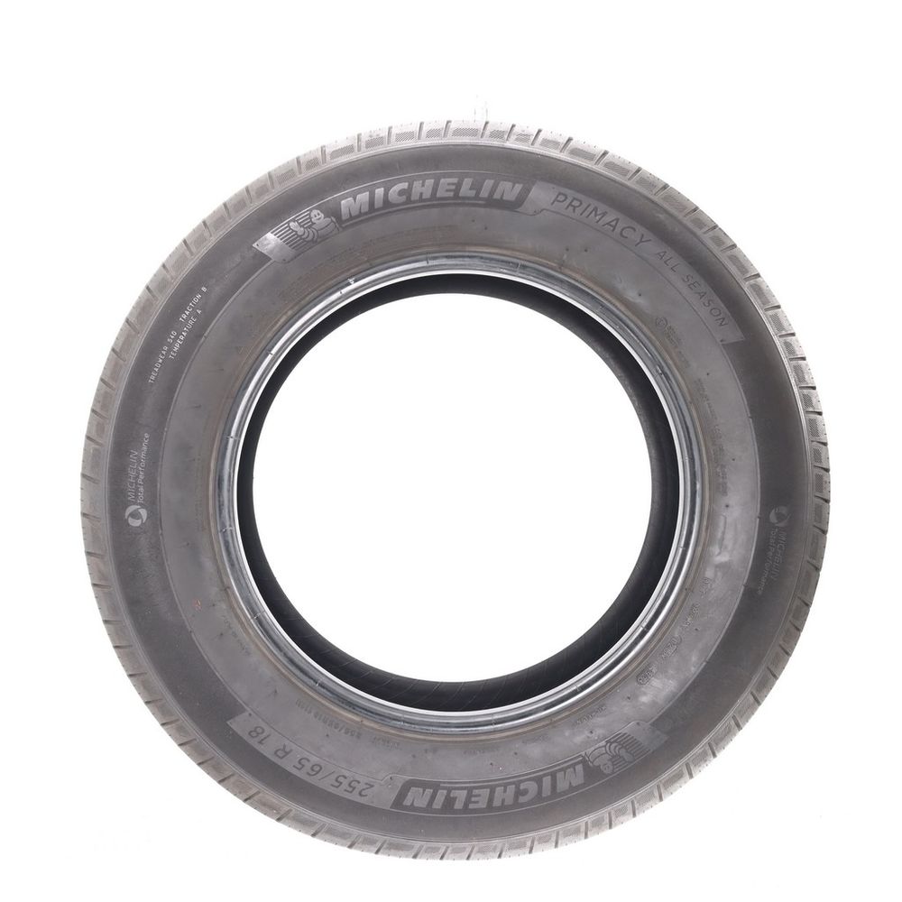 Set of (2) Used 255/65R18 Michelin Primacy All Season 111H - 6.5/32 - Image 3