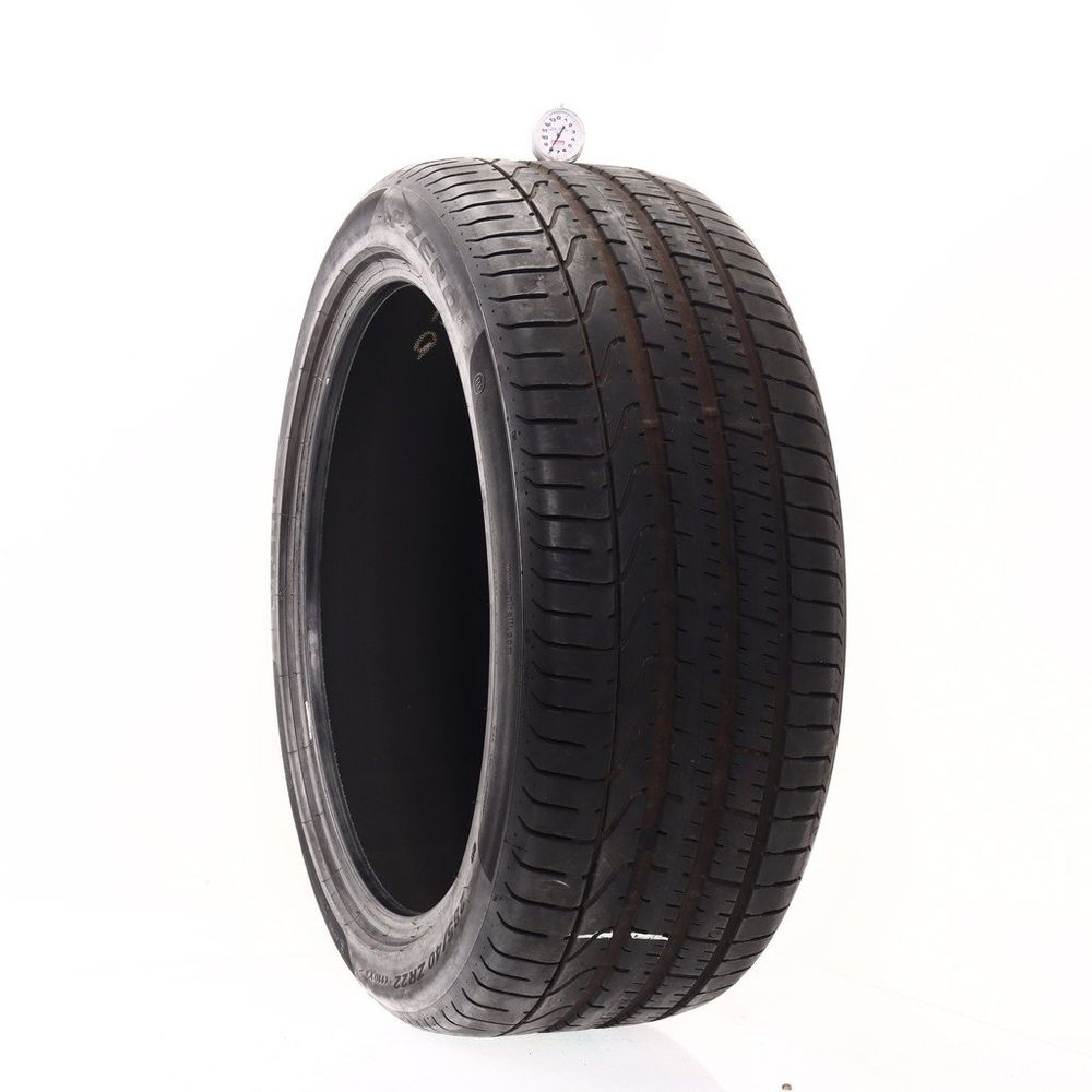 Set of (2) Used 285/40ZR22 Pirelli P Zero B1 110Y - 8-9/32 - Image 1