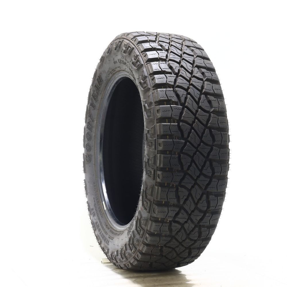 Set of (4) Used LT 265/60R20 Goodyear Wrangler Territory MT 110/107S E - 14/32 - Image 1