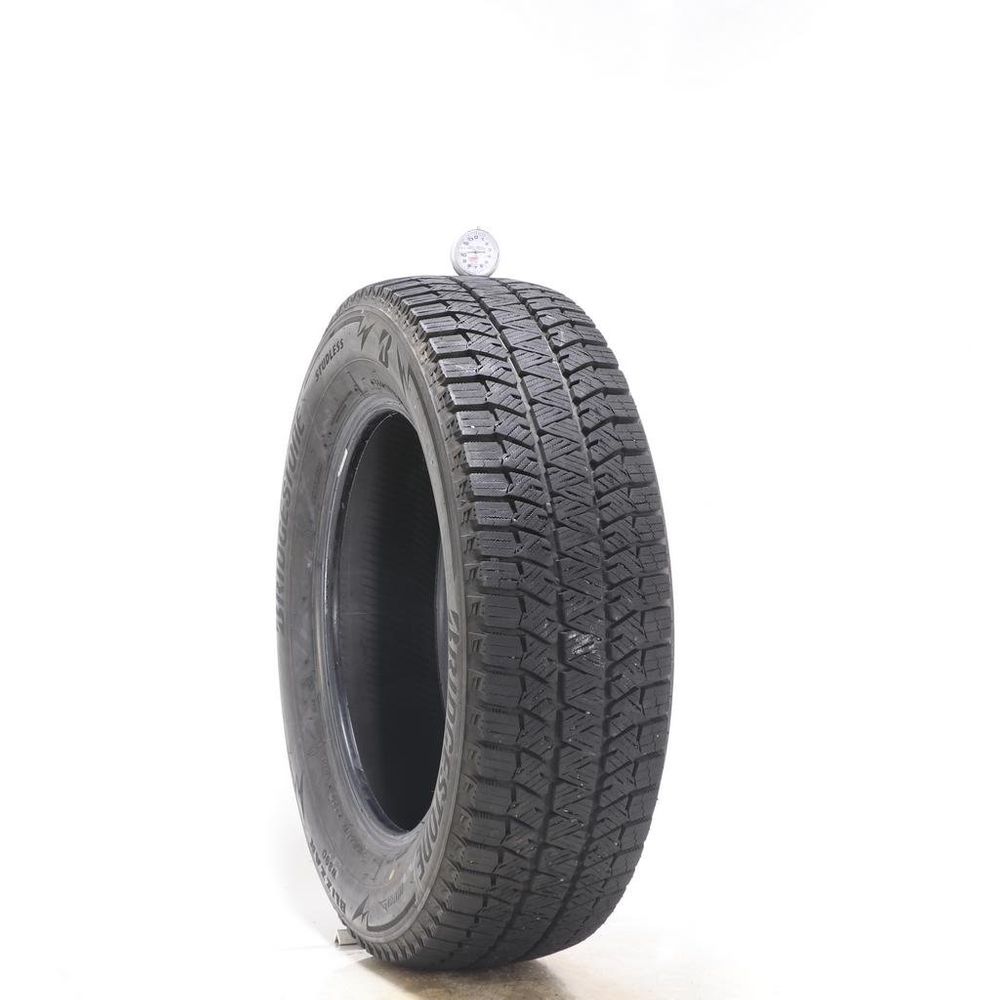 Set of (2) Used 215/65R17 Bridgestone Blizzak WS90 Studless 99T - 10/32 - Image 1