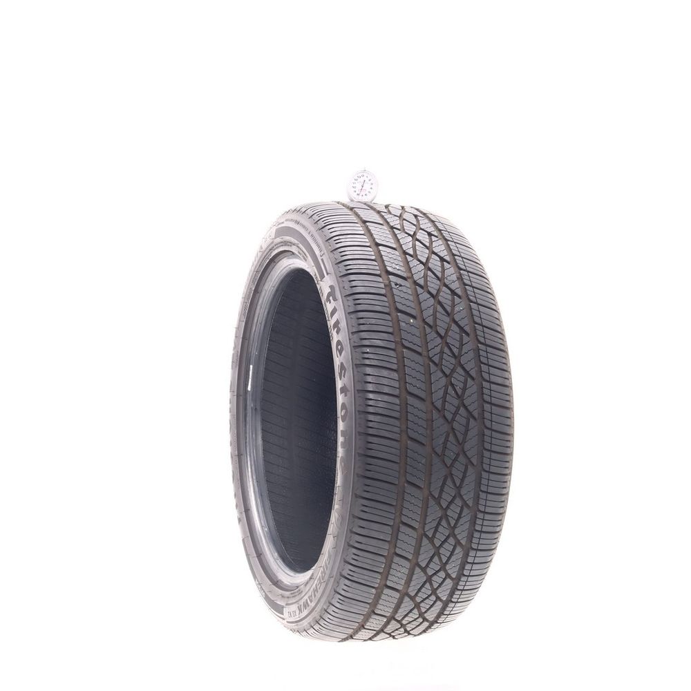Set of (2) Used 245/45R18 Firestone Firehawk AS V2 100W - 7.5-8/32 - Image 1