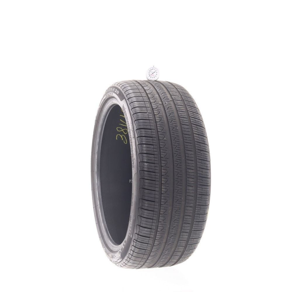 Set of (2) Used 255/35R20 Pirelli Cinturato P7 VOL 97V - 9-10/32 - Image 1
