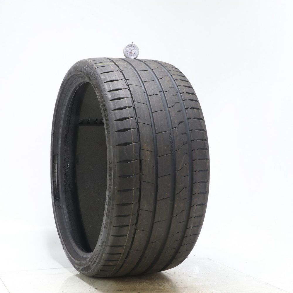 Set of (2) Used 285/30ZR22 Continental SportContact 7 AO ContiSilent 101Y - 7-8.5/32 - Image 4