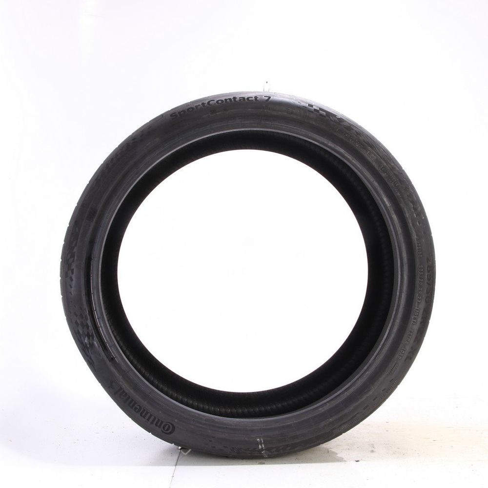 Set of (2) Used 285/30ZR22 Continental SportContact 7 AO ContiSilent 101Y - 7-8.5/32 - Image 6