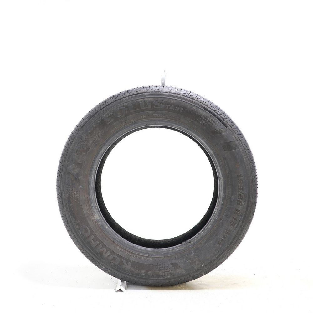 Set of (2) Used 195/65R15 Kumho Solus TA31 91H - 6-7.5/32 - Image 3