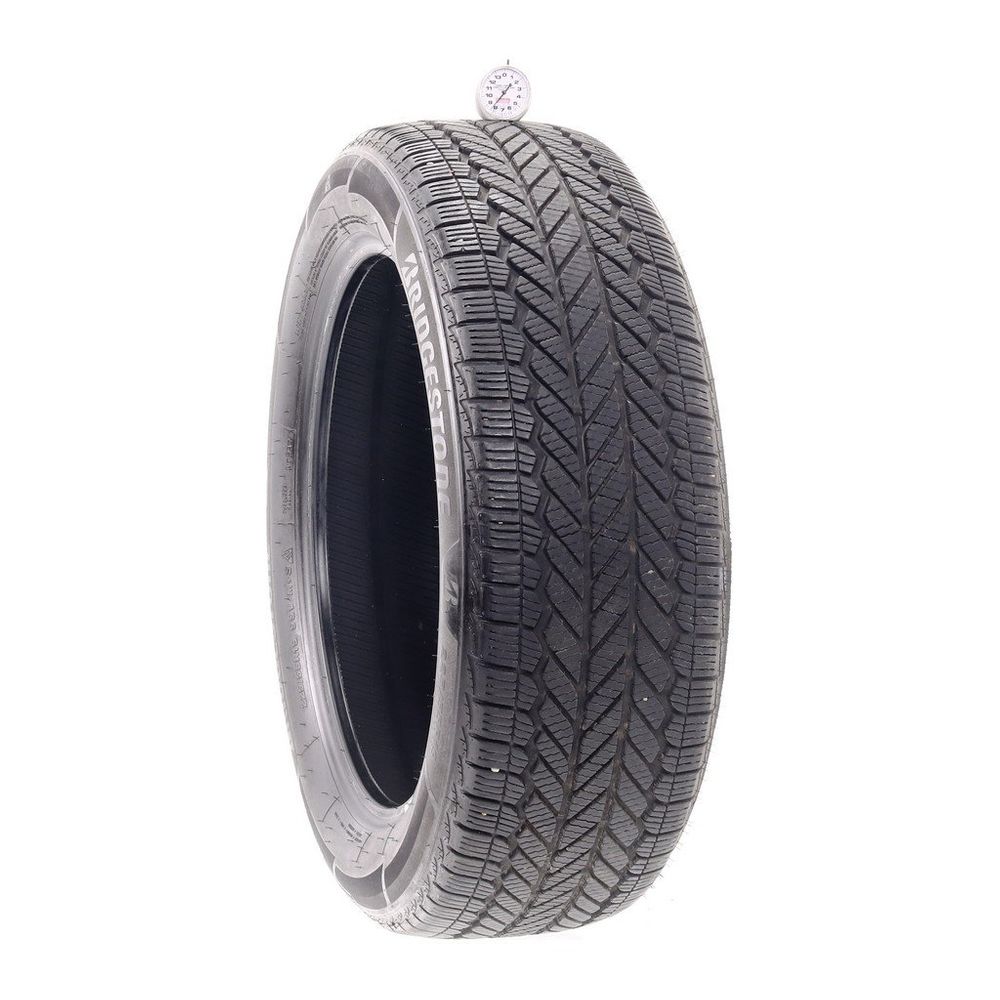 Set of (2) Used 225/55R19 Bridgestone WeatherPeak 99V - 8.5-9/32 - Image 1