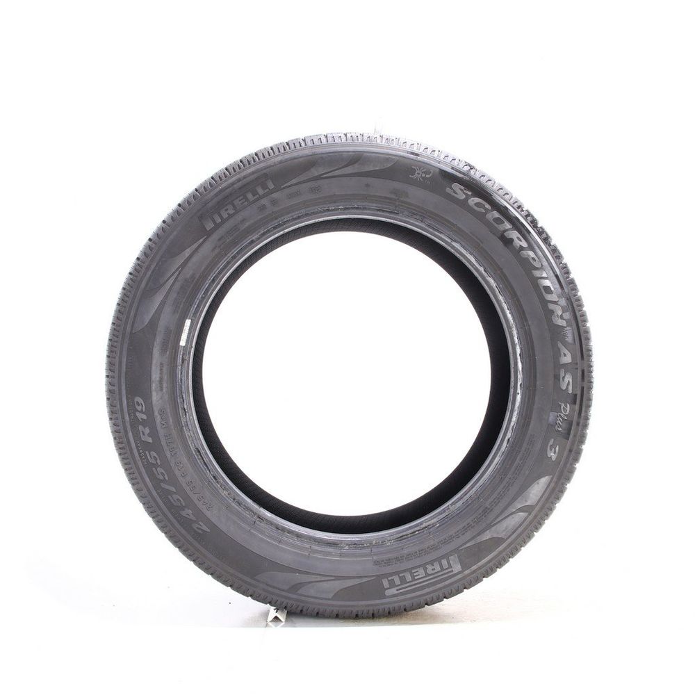 Set of (2) Used 245/55R19 Pirelli Scorpion AS Plus 3 107H - 11/32 - Image 3
