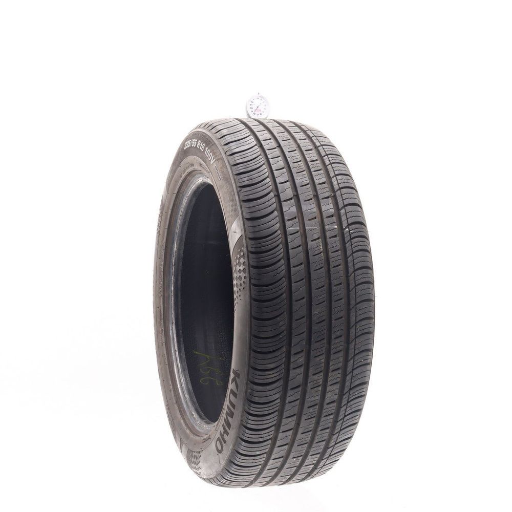 Set of (2) Used 235/55R18 Kumho Solus TA71 100V - 8-9.5/32 - Image 1