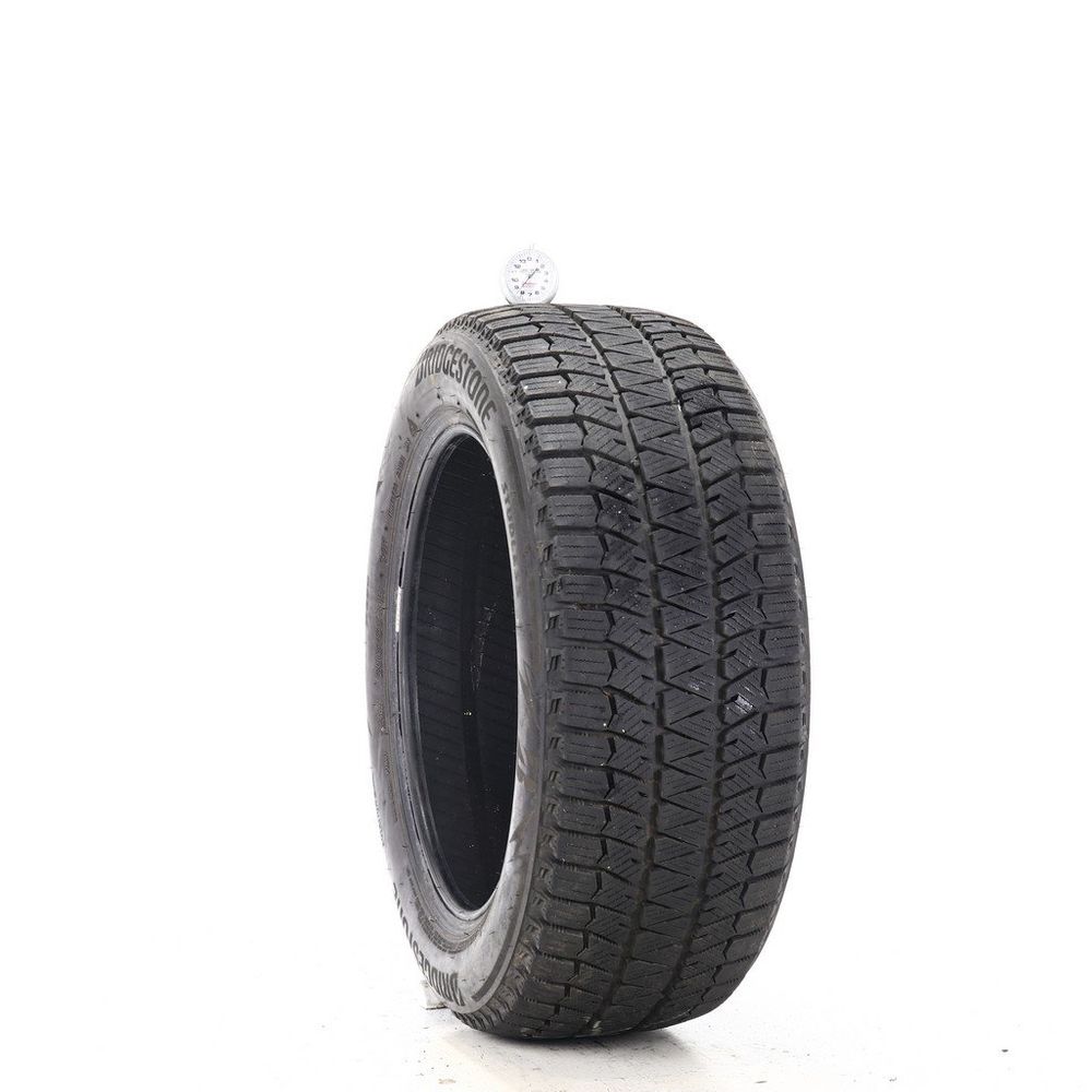 Set of (2) Used 205/55R16 Bridgestone Blizzak WS90 Studless 91H - 8.5-10/32 - Image 1
