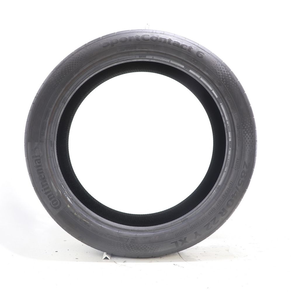 Set of (2) Used 285/40R22 Continental SportContact 6 AO 110Y - 8-8.5/32 - Image 3
