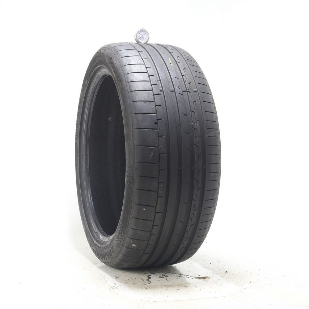 Set of (2) Used 285/40R22 Continental SportContact 6 AO 110Y - 8-8.5/32 - Image 4