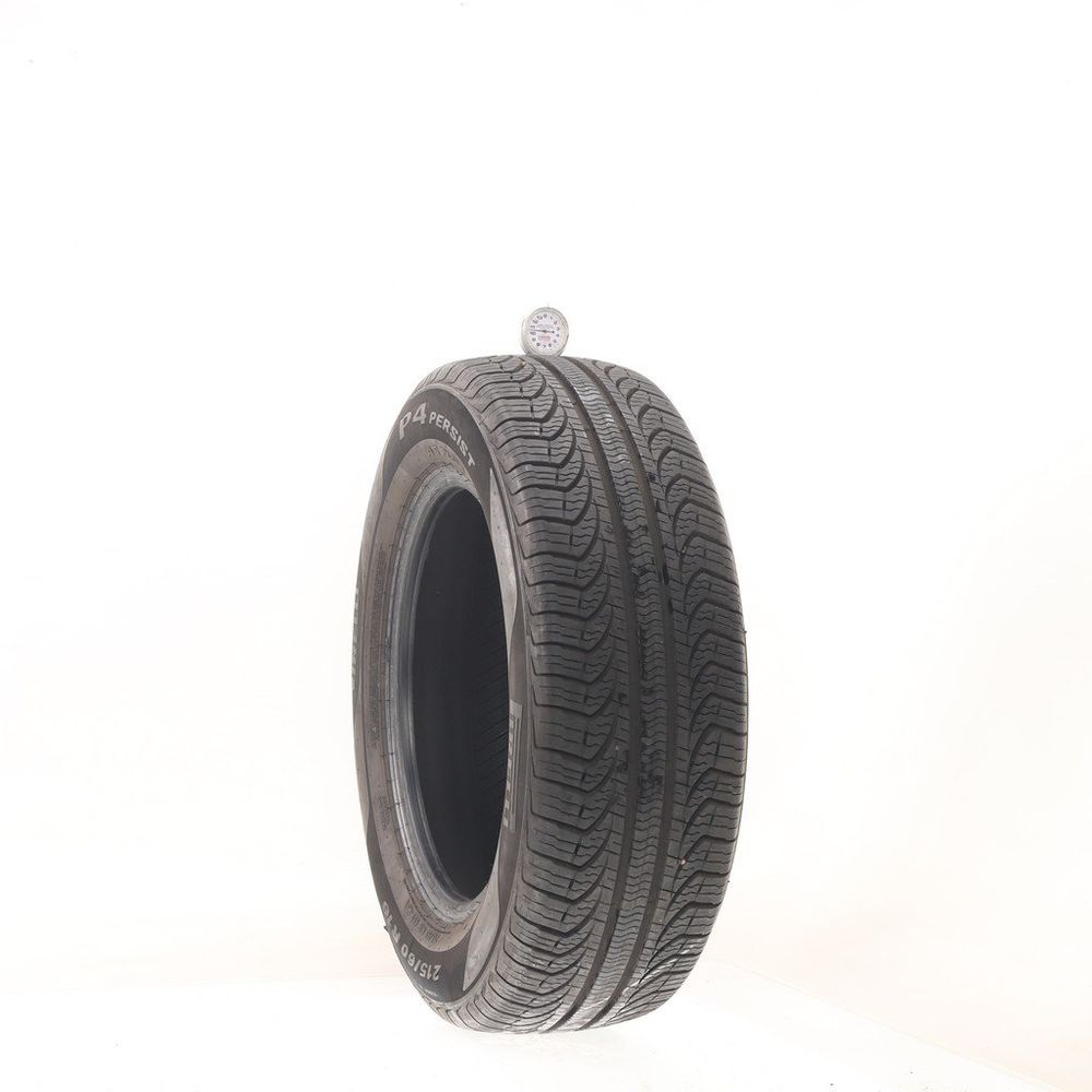 Set of (2) Used 215/60R16 Pirelli P4 Persist AS Plus 95T - 10-10.5/32 - Image 4