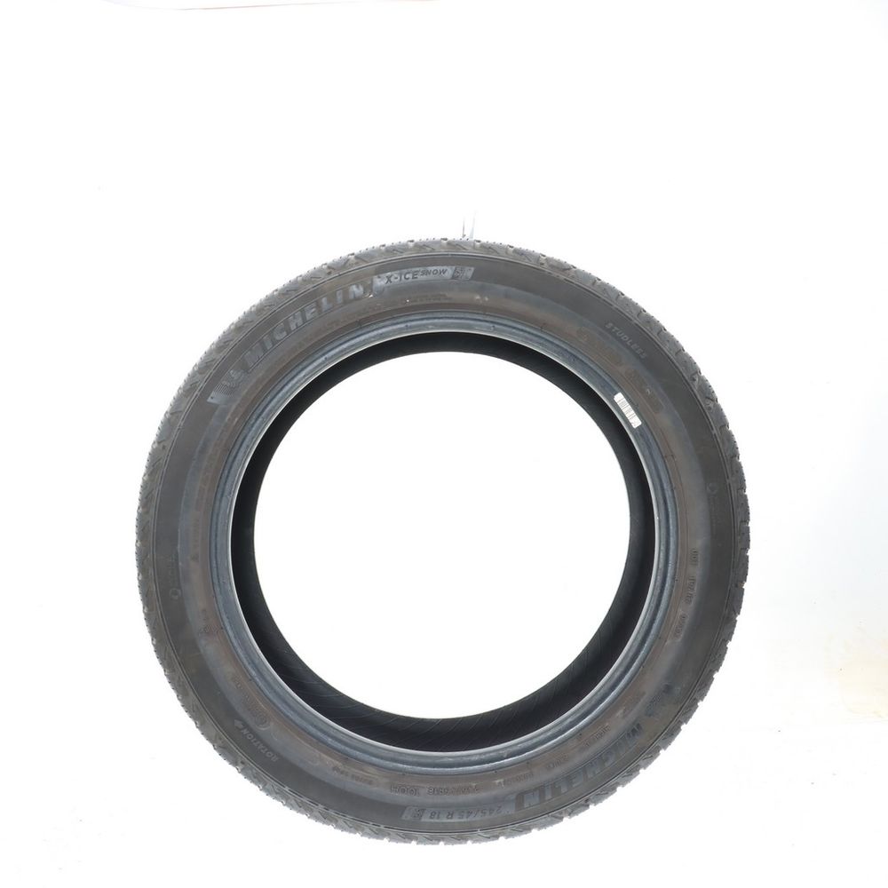 Set of (2) Used 245/45R18 Michelin X-Ice Snow 100H - 7/32 - Image 3