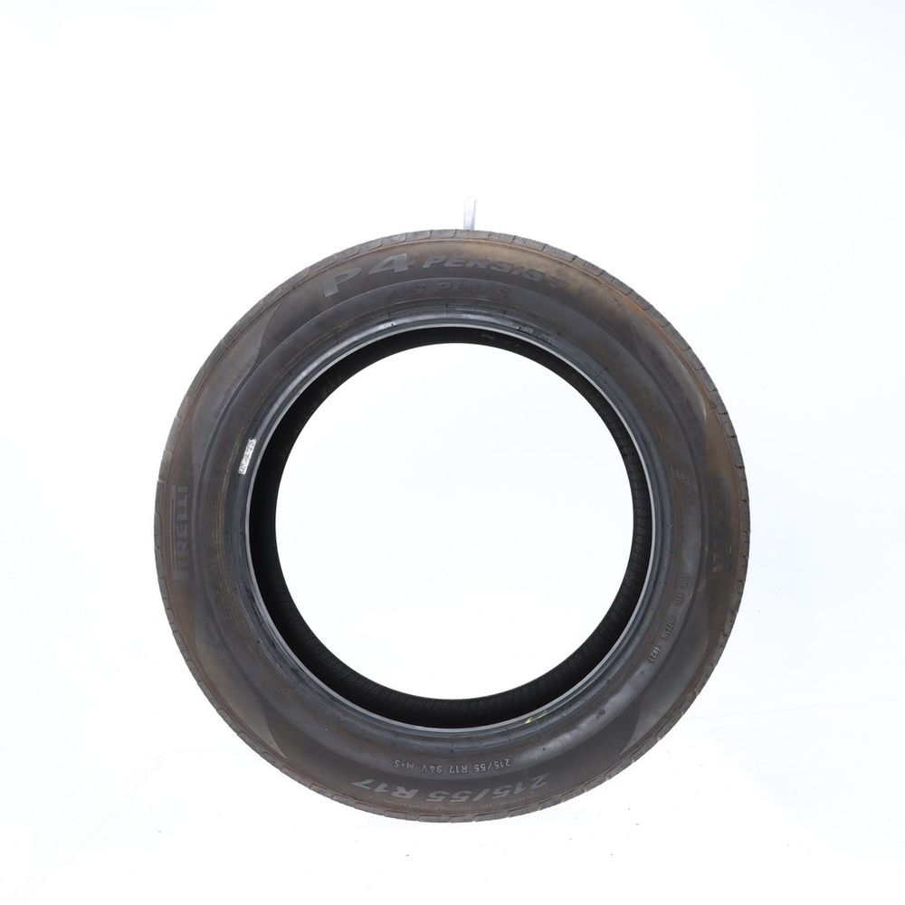 Set of (2) Used 215/55R17 Pirelli P4 Persist AS Plus 94V - 7.5-9/32 - Image 3