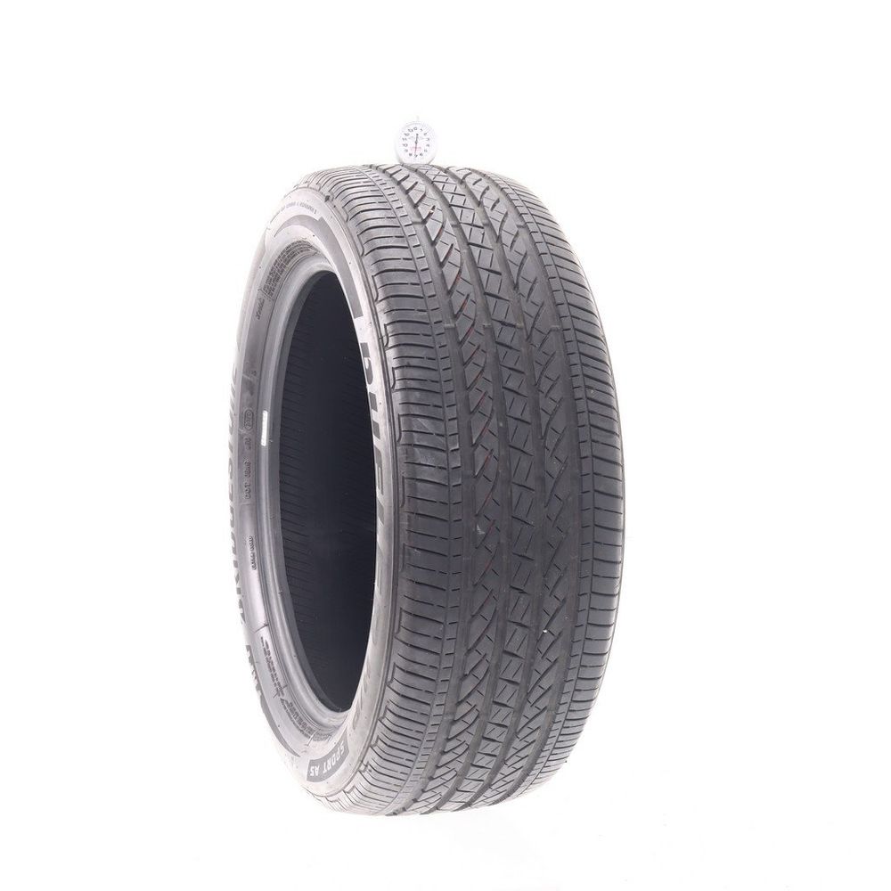 Set of (2) Used 245/50R19 Bridgestone Dueler H/P Sport AS RFT 105H - 7/32 - Image 1