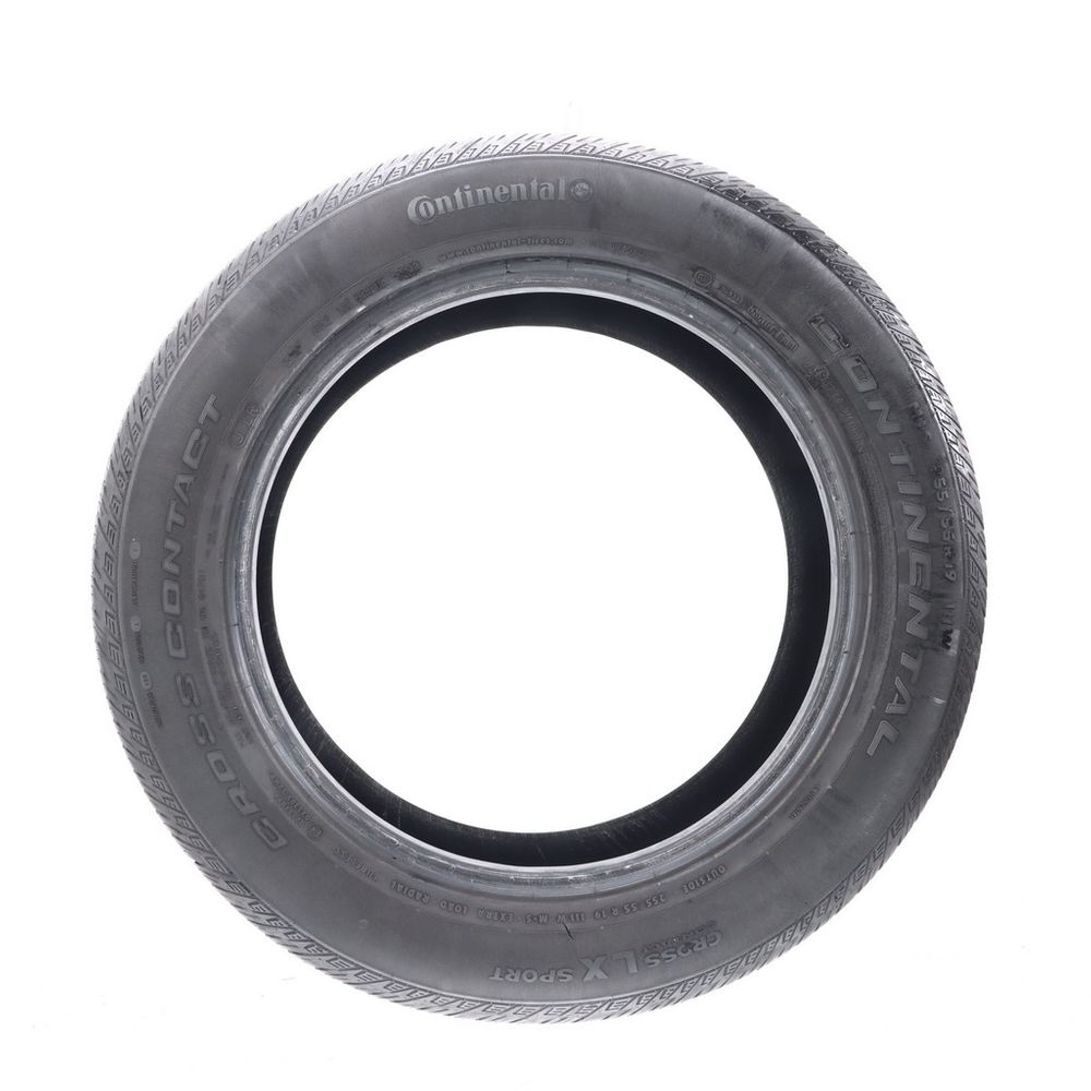 Set of (2) Used 255/55R19 Continental CrossContact LX Sport J LR ContiSeal 111W - 6.5-7/32 - Image 3