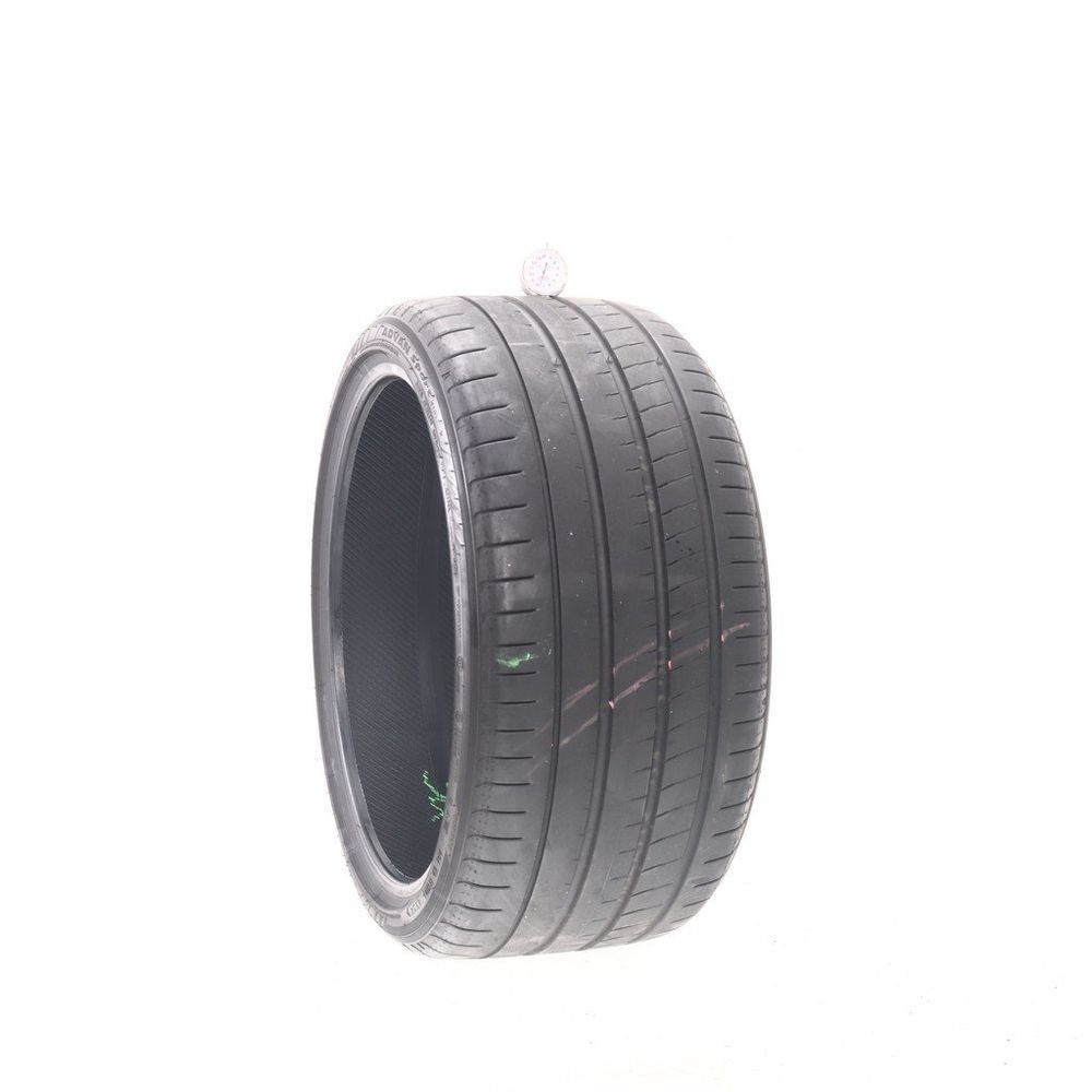 Set of (2) Used 285/30ZR20 Yokohama Advan Sport V107 99Y - 7-7.5/32 - Image 4